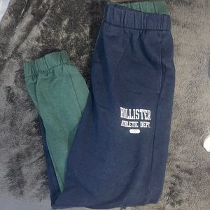 Hollister pants and then the matching long sleeve crop top.